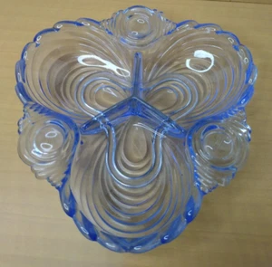 Cambridge Glas blau Caprice Muster klein dreiteilig Relish - Bild 1 von 11