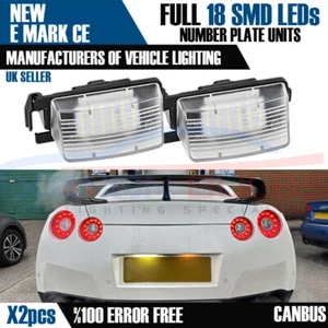 18 LED NUMBER PLATE LIGHT LAMPS FOR NISSAN 370Z GTR SKYLINE CUBE 350Z VERSA UK - Picture 1 of 4