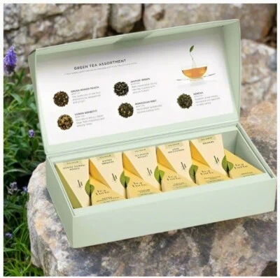 TEA FORTE, "Surtido de degustación de té verde" Pequeña caja de presentación de 10 infusores Foto 1 de 3