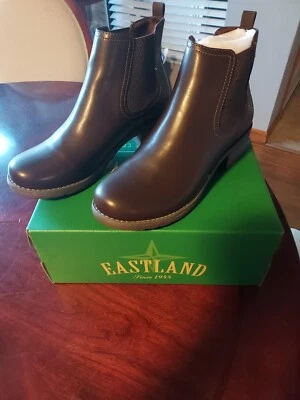 Женские коричневые повседневные ботинки Eastland Jasmine с круглым носком 2149-02 размер 9 1/2 - Изображение 1 из 4