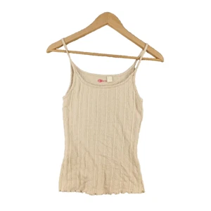 BKE Spaghetti Top Size M (4-6) Junior Women Sleeveless Tan Cotton Blend - Picture 1 of 11