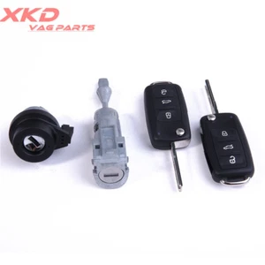 Car LOCK & KEY SET Fit For VW Jetta MK6 MKVI 5C6800375 - Picture 1 of 12