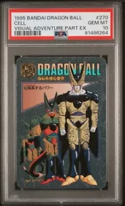 Dragon Ball Japanese Visual Adventure EX 270 Cell 1995 Carddass PSA 10 - Picture 1 of 2