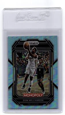 2022-23 Panini Prizm Monopoly #55 Zion Williamson Light Blue #/199 - Image 1 of 2