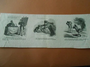Caricature 1869 - Les vélocipèdistes considérés comme voiture - Picture 1 of 1