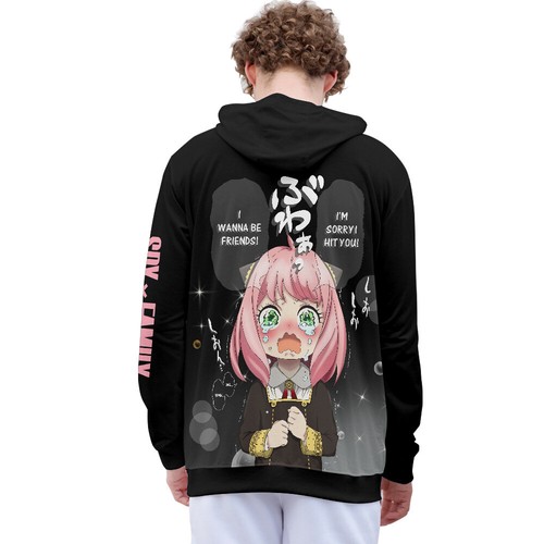 VETEMENTS Felpa con cappuccio SPYxFAMILY Anime Manga pullover con cappuccio pullover cappotto
