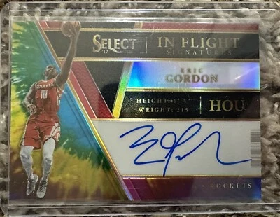 2017-18 Select Basketball In Flight Eric Gordon Tie-Dye Auto #6/25 Rockets - Image 1 of 2
