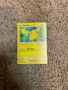 Pokémon Pikachu 28/78 Pokémon Go Promo Black Star - Picture 1 of 2