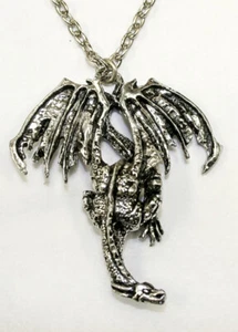 Alchemy Gothic "DRACONIS" DRAGON Pendant Necklace P107 - Picture 1 of 1