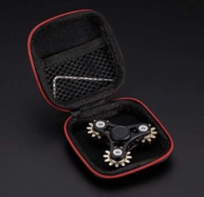 Fidget Spinner Black Metal 4 engranajes con estuche Foto 1 de 3