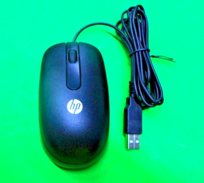 Nuevo Ratón USB Negro HP de 2 Botones con Rueda de Desplazamiento 672652-001 Foto 1 de 4