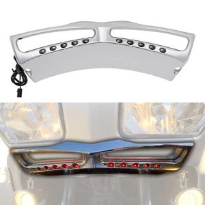 Motor LED Fairing Headlight Lower Grill Fit For Honda Goldwing GL1800 2001-2017 - Picture 1 of 14