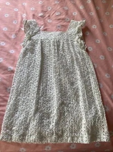 Gap girls lace Ivory dress, size S - Picture 1 of 4