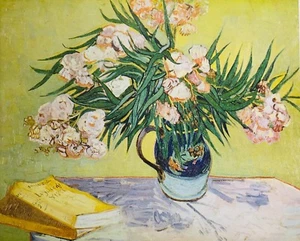 Impressionists Art Reproduction, Vincent Van Gogh "Oleanders" 1888 - Picture 1 of 4