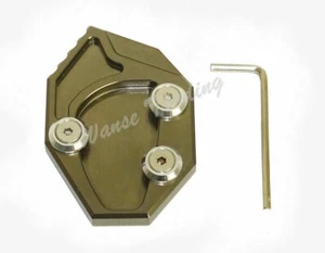 Kickstand Side Stand Extension Plate Pad Gray Fit KAWASAKI ZX14 ZX14R ZZR1400 - Picture 1 of 4