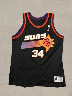 VTG 90s Champion NBA Charles Barkley Phoenix Suns Jersey Made In USA Men Size 44 - Image 1 of 4