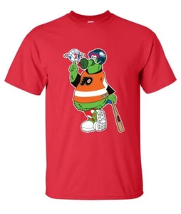Incognito Tees Philly Phanatic Heavy Cotton Red Adult T-Shirt XLarge - Picture 1 of 1