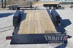 NEW 7' x 20' 14K Heavy Duty Low Profile Tilt Deck Flat Bed Equipment Trailer - Picture 1 of 12