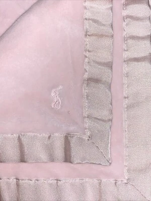 Manta/Lovey para bebé de lujo rosa Ralph Lauren Foto 1 de 4