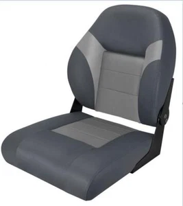 Boat Seat, Deluxe Fold Down Grey, UV Stabilised, Alloy Hinges - Picture 1 of 3