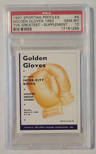 1997 Sporting Profiles Golden Gloves 1960 #4 Cassius Clay The Greatest PSA 10