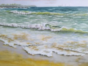 Art 48"/24" Port Canaveral, Jetty park, Cocoa beach, Fl. Stretched Canvas - Picture 1 of 9