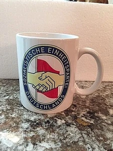EAST GERMAN (DDR) S.E.D. Coffee Mug {Sozialistische Einheitspartei Deutschlands} - Picture 1 of 2