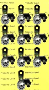 10x 1-1/4 inch Tubular Cam Lock Camper Drawer Toolbox REMOVABLE key nonretaining - Picture 1 of 5