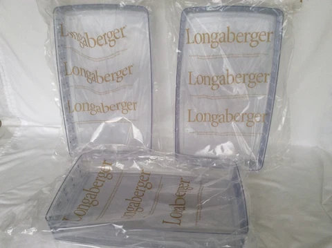Longaberger 3 each PROTECTOR ONLY Large Potluck Picnic NO BASKET 40375 Cover