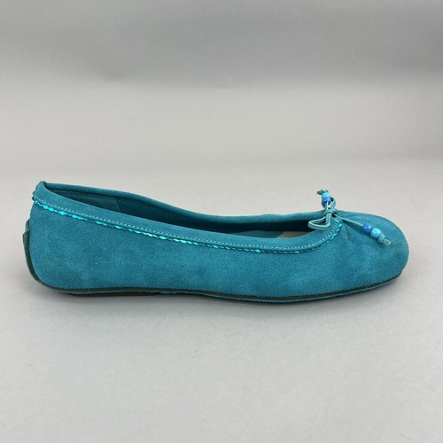 Scarpe da guida casual ballerina casual Clarks Hakan slip on pelle scamosciata balletto piatto UK5 5