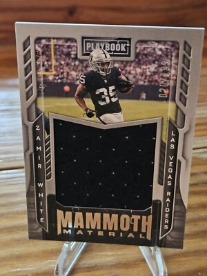 💥2022 Zamir White Panini Playbook Mammoth Material jersey RC 26/199 - Image 1 of 3