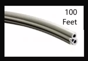 100' FC Tubing 4 Hole Vinyl Gray Dental Medical Veterinary Tube hose DCI tubes - Picture 1 of 1