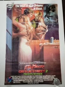 Vintage ~ A Nightmare on Elm Street 2 Freddy's Revenge Original 27x41 Filmposter! - Bild 1 von 13