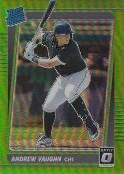 2021 Donruss Optic Lime Green #116 Andrew Vaughn WHITE SOX - Image 1 of 2