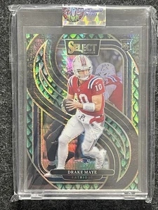 2024 Panini Select #113 Drake Maye Dragon Scale Prizm #/81 New England Patriots - Bild 1 von 2