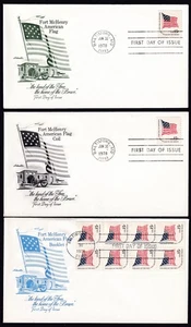 1978 Fort McHenry Sc 1597 1598a 1618C Americana sheet booklet coil Artmaster - Picture 1 of 1