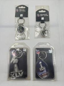 NFL Super Bowl XLV Key Rings - Pittsburg Steelers VS Green Bay Packers Brand New - Picture 1 of 9