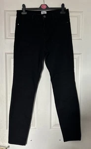 Saint Tropez Women's Black Jeggings UK LARGE Stretch Jegging Jeans 30” Leg - Picture 1 of 4