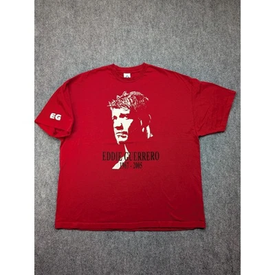 Eddie Guerrero 1967-2005 Wrestling T-Shirt 3XL Mens Red Memorial Vintage WWE WWF - Image 1 of 4