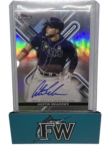 2022 Topps Finest Austin Meadows #FA-AM Finest Auto Refractor Rays - Bild 1 von 2