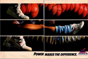 1984 • SCARPE CALZATURE SPORTIVE POWER stampa annuncio • scaldamuscoli ADS.45 - Foto 1 di 2