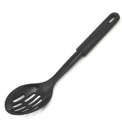 Chef Craft Basic Nylon Slotted Spoon, 11.5 inch, Black - Image 1 of 3