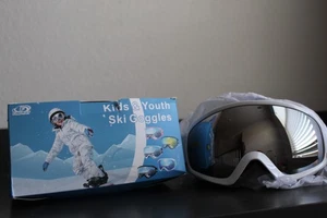 Occhiali da Sci Bambini Giovani Neve Sport Protettivi UV Anti Nebbia Cinghia Regolabile - Foto 1 di 2
