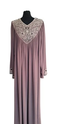 Women Abaya Kaftan Long Muslim Dress Dubai Abayas  Robe ramadan- Eid collection - Image 1 of 3