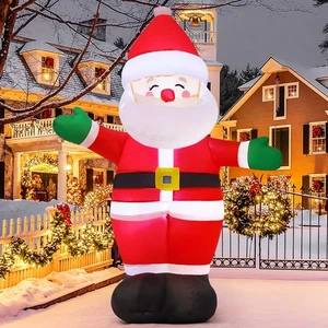 5 FT Christmas Inflatables Santa Claus Outdoor Decorations Blow Up Yard Stand... - Picture 1 of 6