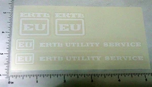 Set adesivi Ertl EU Utility Truck bianco ET-041W - Foto 1 di 1
