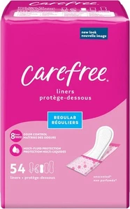 Carefree Slipeinlagen für Damen, normal, gewickelt, 54 Stück (1er Pack) - Bild 1 von 8