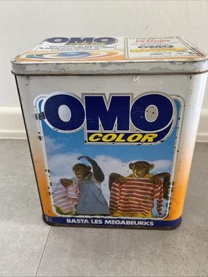 Boite Métallique Lessive OMO Publicité Vintage - Photo 1/4