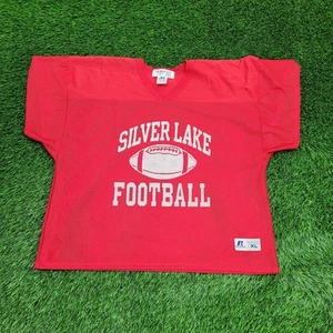Vintage Silver-Lake Football Jersey Shirt XL 25x24 Mesh Baggy - Picture 1 of 16