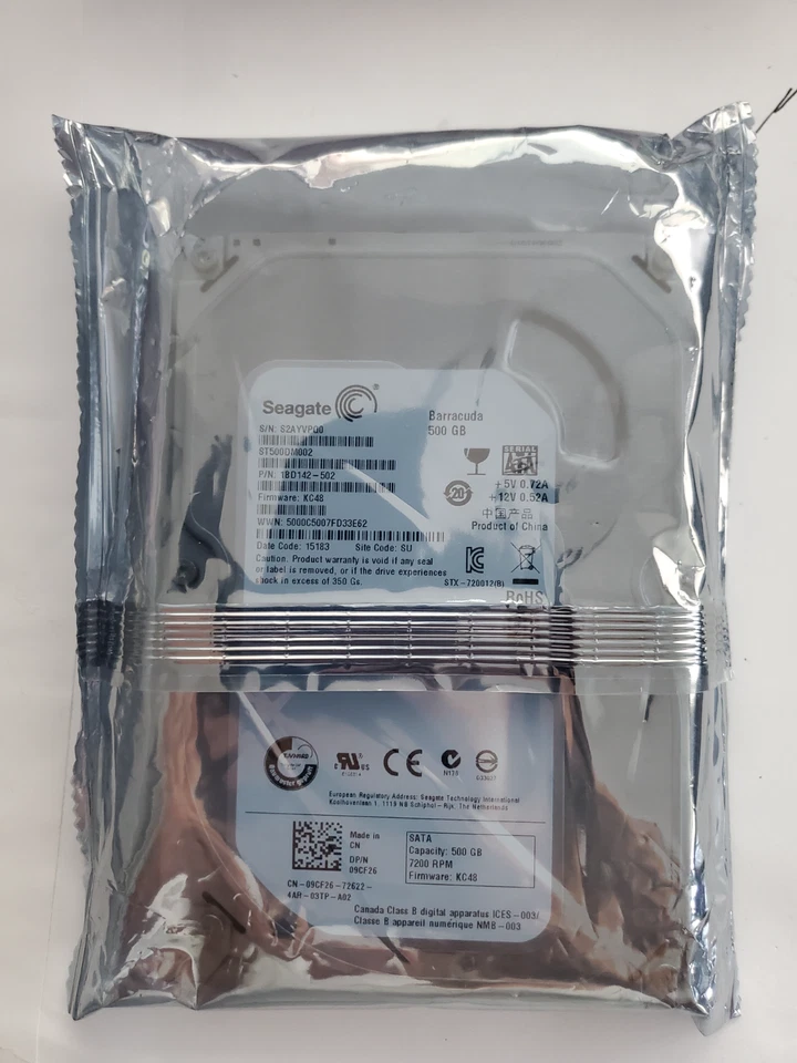 Seagate Barracuda 500GB 7200RPM SATA 6Gb/s 3.5" OEM HDD – Brand New - Image 1 of 2